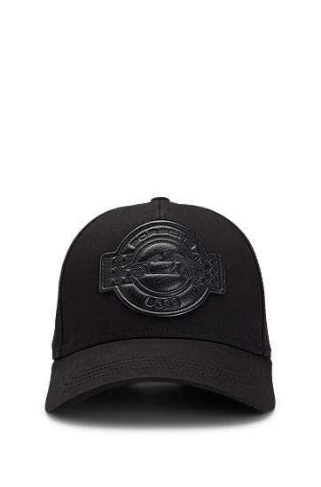 Kapa BOSS Porsche x BOSS Cotton Baseball Cap with Co-Branded Patch Crna | 50547041