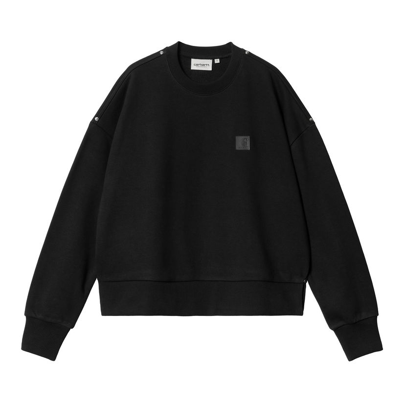 Dukserice Carhartt WIP Black Relaxed Fit Crewneck Sweatshirt Crna | I034373_8