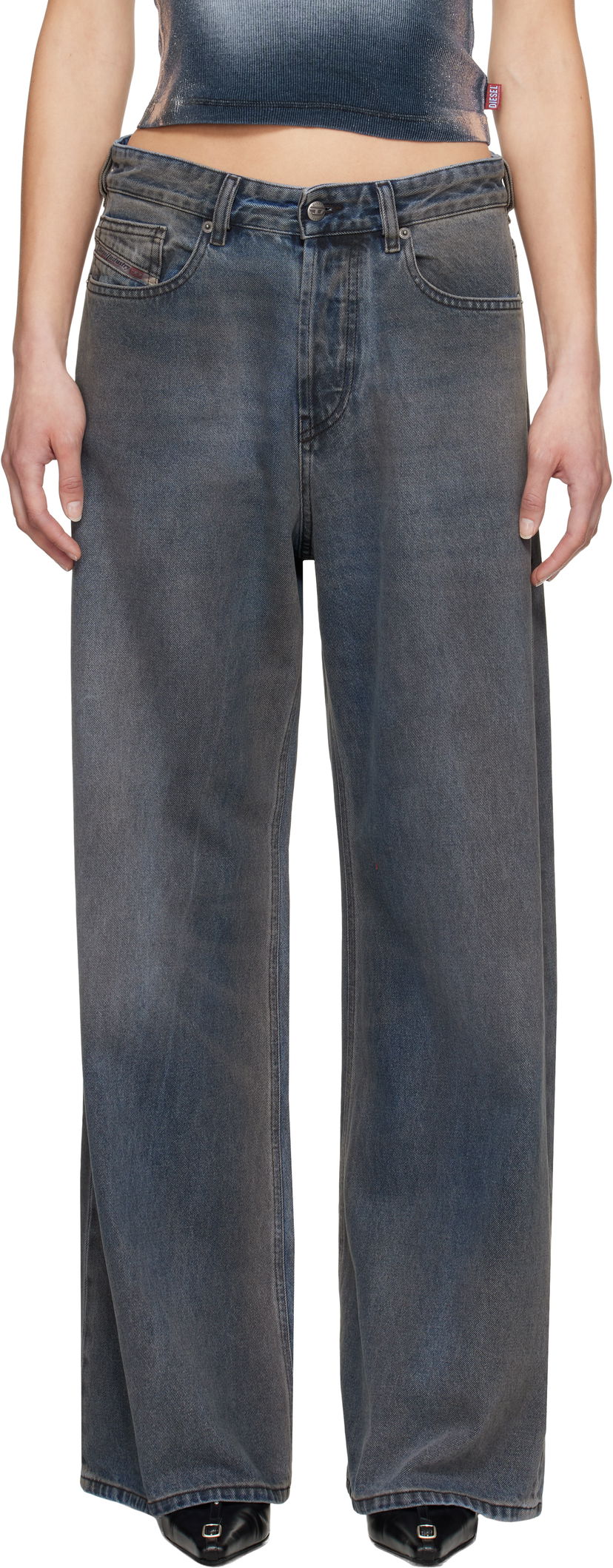 Jeans Diesel Diesel 1996 D-Sire Wide-Leg Jeans Plava | A06925 09L46
