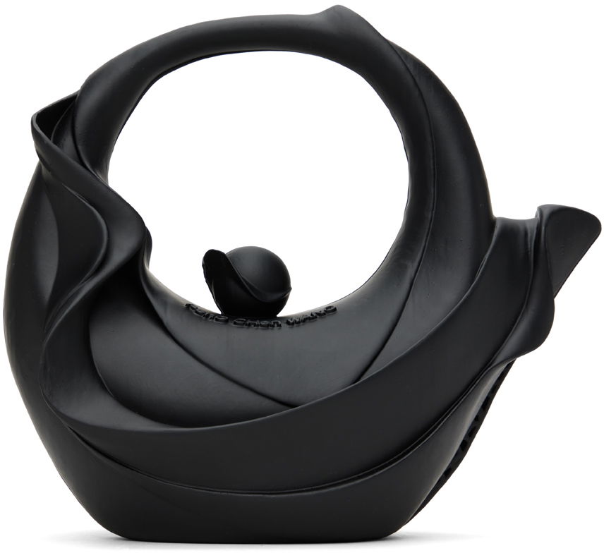 Ručna torbica Feng Chen Wang Feng Chen Wang 3D Chahu Sculptural Handle Bag Crna | FUF18AC21, 0
