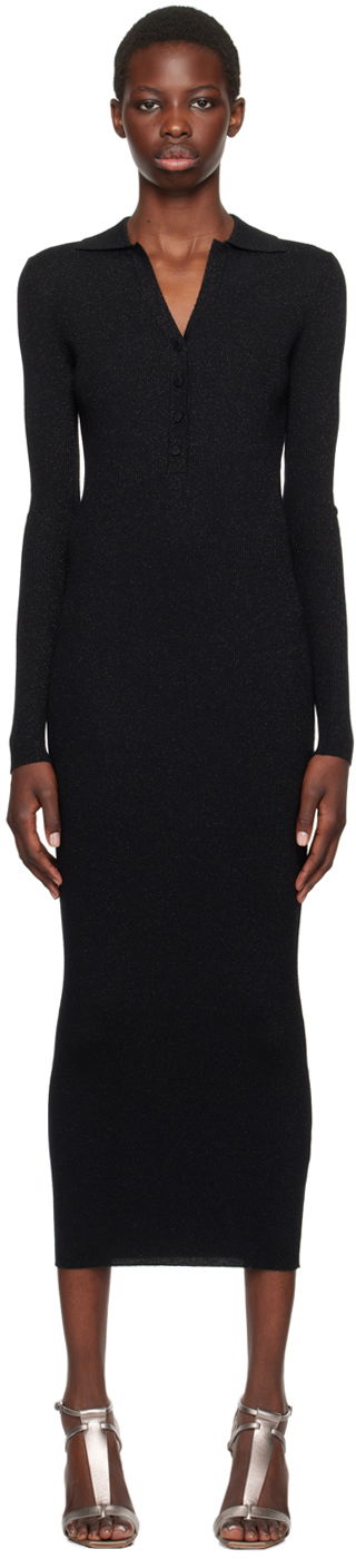 Haljina Max Mara Max Mara Frais Midi Dress Crna | 2421326042600 MM12159