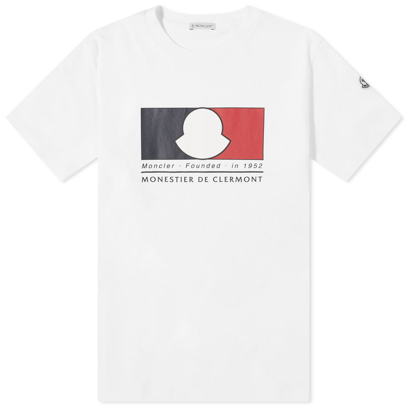 Majica kratkih rukava Moncler Box Logo T-Shirt White Bijela | 8C000-19-8390T-002