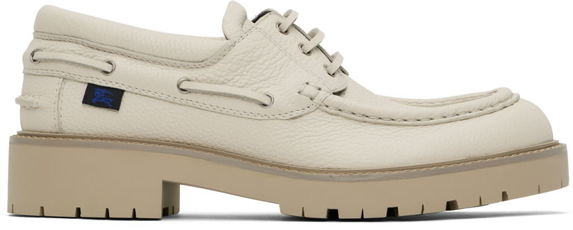 Odjeća Burberry Burberry Raft Boat Shoes Bijela | 8101631