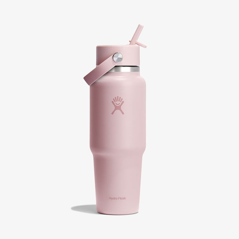 Boca za piće Hydro Flask 946 ml Wide Flex Straw Travel Bottle Ružičasta | WT32CFS678