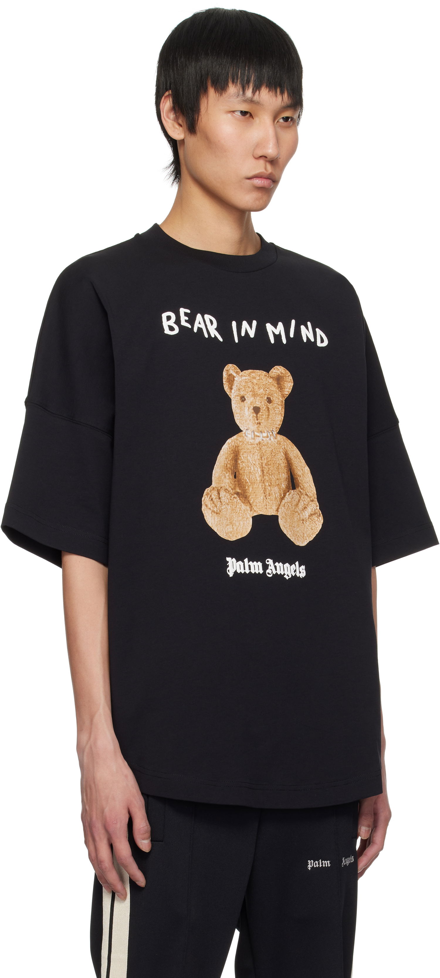 Majica kratkih rukava Palm Angels Palm Angels 'Bear in Mind' Oversize T-Shirt Crna | PMAA002S25JER0021060, 1