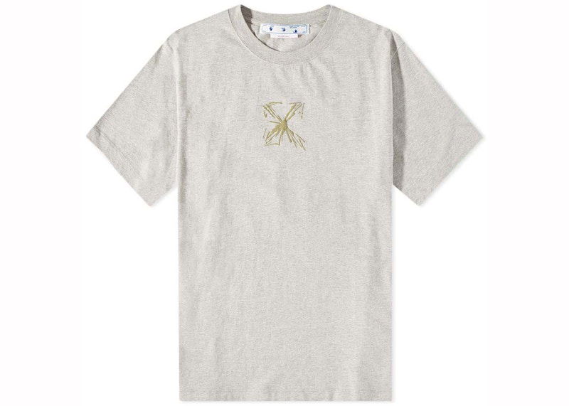 Majica kratkih rukava Off-White Splash Arrow Slim T-shirt Siva | OMAA027S23JER0050817, 0