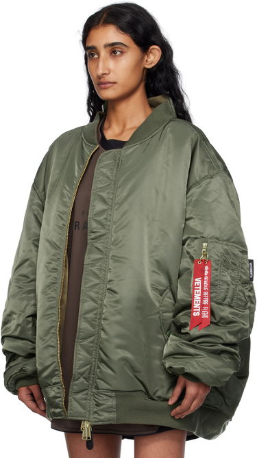 Bomber jakna VETEMENTS Vetements Alpha Industries Edition Cut-Up Reversible Jacket Zelena | UH76BO450GO, 3