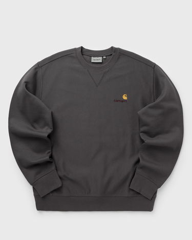 Dukserice Carhartt WIP American Script Sweatshirt Siva | I025475-33C.XX, 1