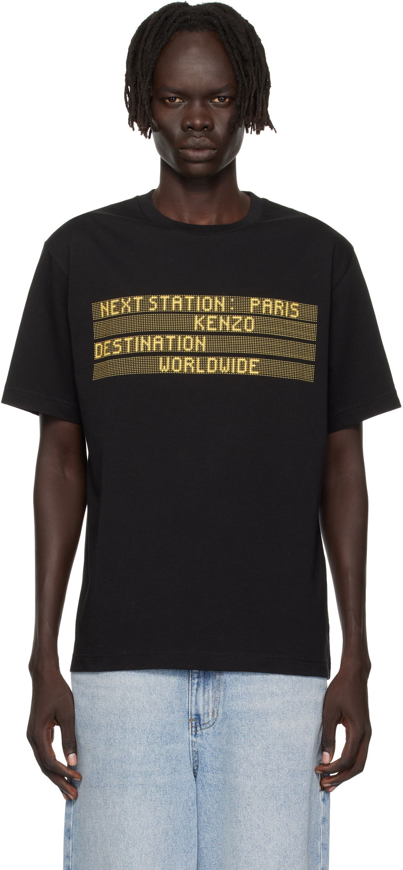 Majica kratkih rukava KENZO Kenzo Paris 'KENZO City' T-Shirt Crna | FF65TS2574SG