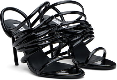 Tenisice i cipele Alaïa ALAÏA Glossy Multistrap Stiletto Heel Sandals Crna | AA3S118TK049, 3