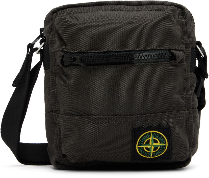 Torba za rame Stone Island Resin Treated CORDURA 1500 Crossbody Pouch Zelena | K2S15 9200011 S0075