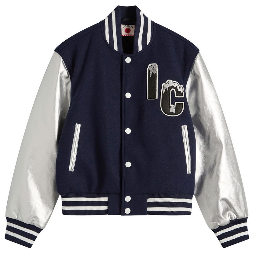 Bomber jakna BBC IceCream ICECREAM Cherry Varsity Jacket, Size Large Tamnoplava | ICWW25301-NVY