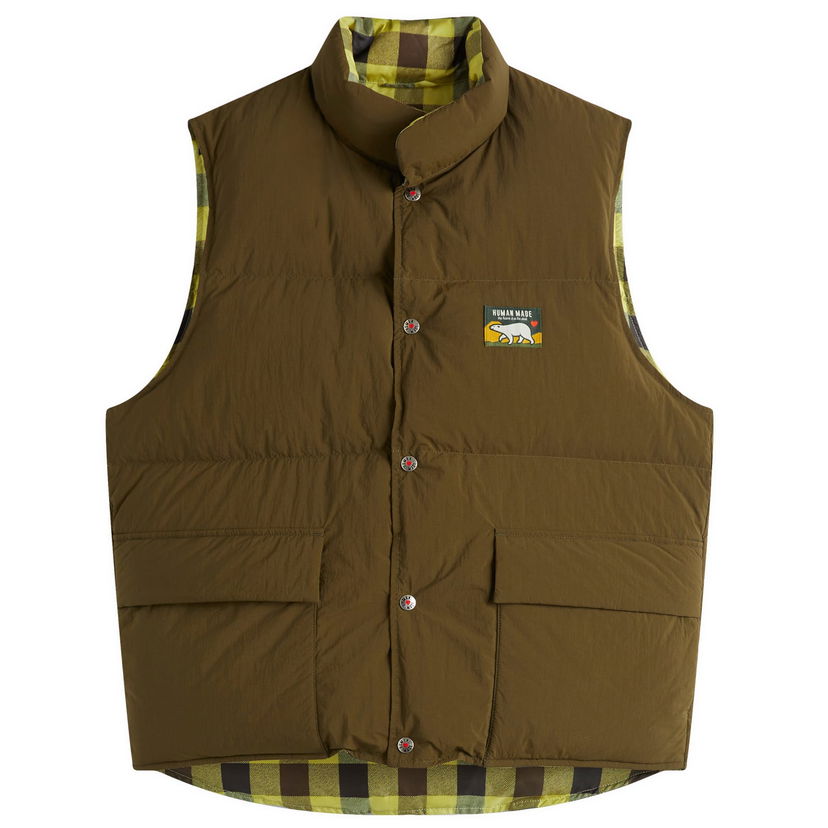 Prsluk Human Made Reversible Down Vest, Size Large, Human Made Zelena | HM28JK034-OD