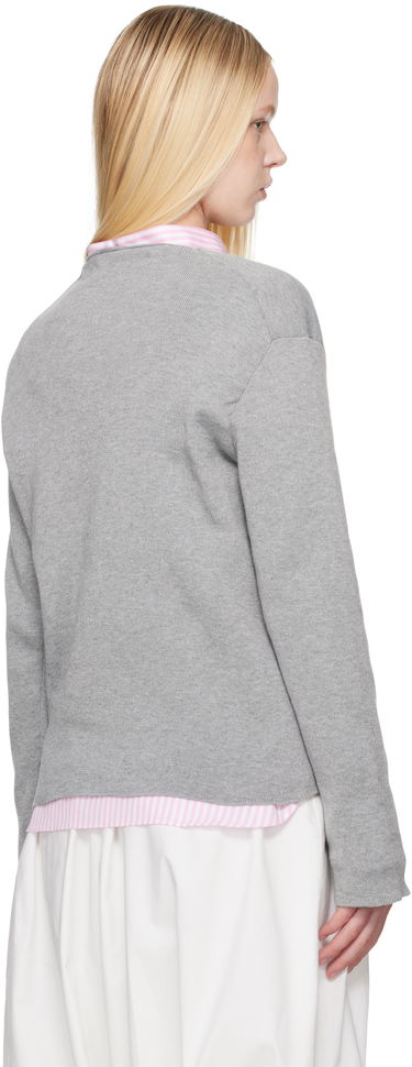 Džemper Comme des Garçons Comme des Garçons Shirt Geometric Cutouts Sweater Siva | FO-N002-S25, 2