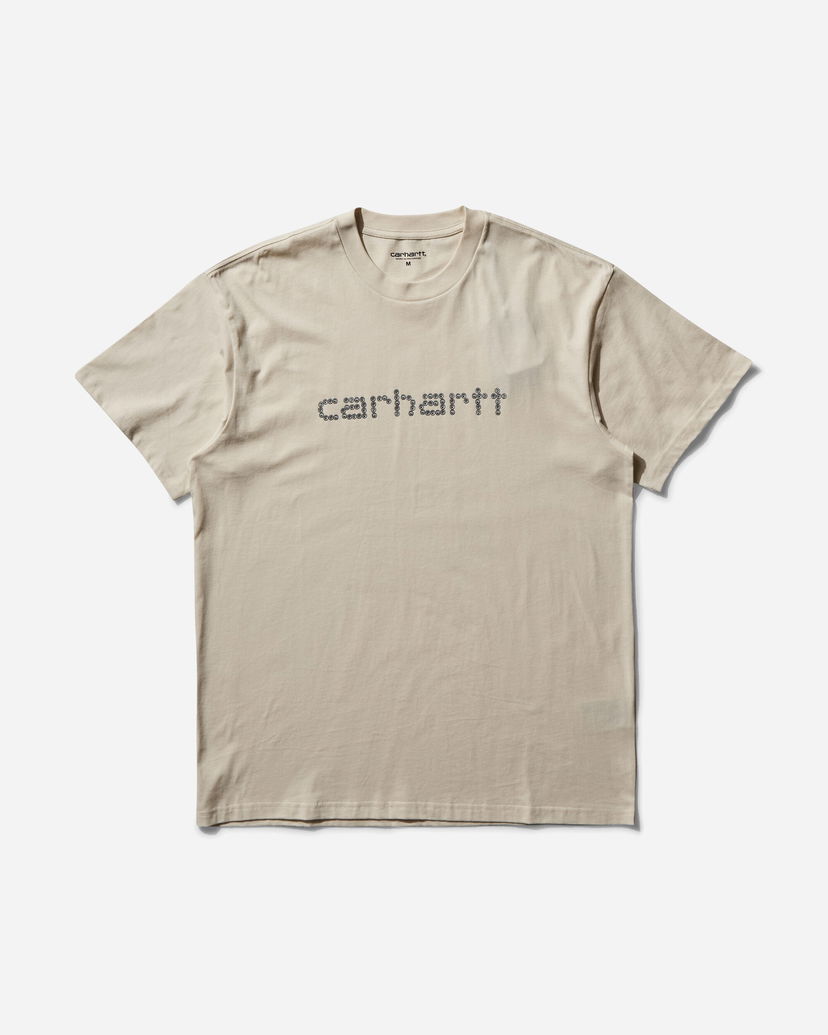 Majica kratkih rukava Carhartt WIP Rivet Script T-Shirt Bež | I034396 05XX
