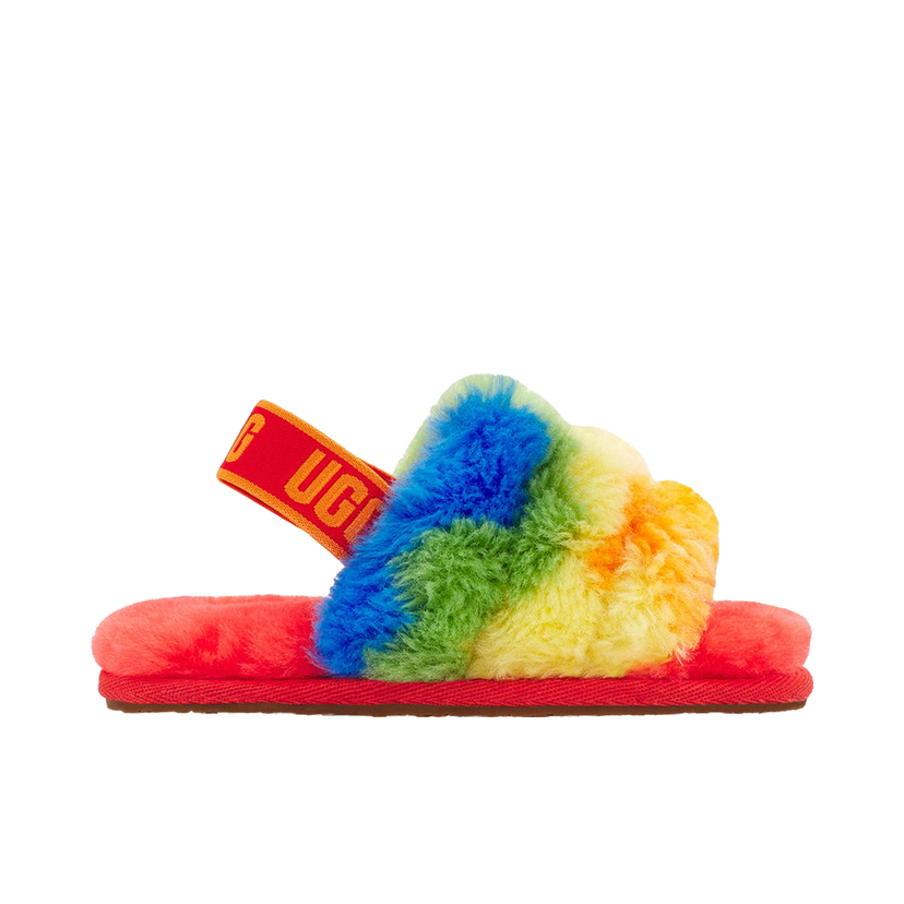 Tenisice i cipele UGG Fluff Yeah Slide Rainbow Stripes Višebojno | 1119841T-RSTR