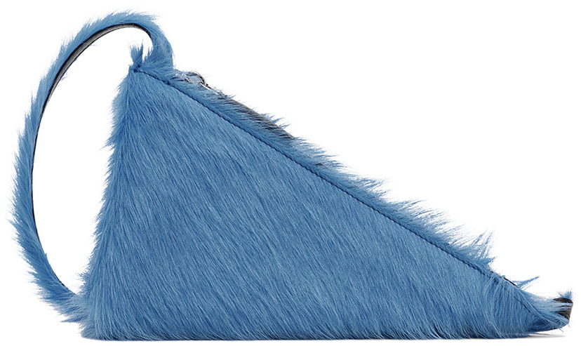Torba za rame Marni Prisma Triangle Bag Plava | SBMQ0094Q0 P4122