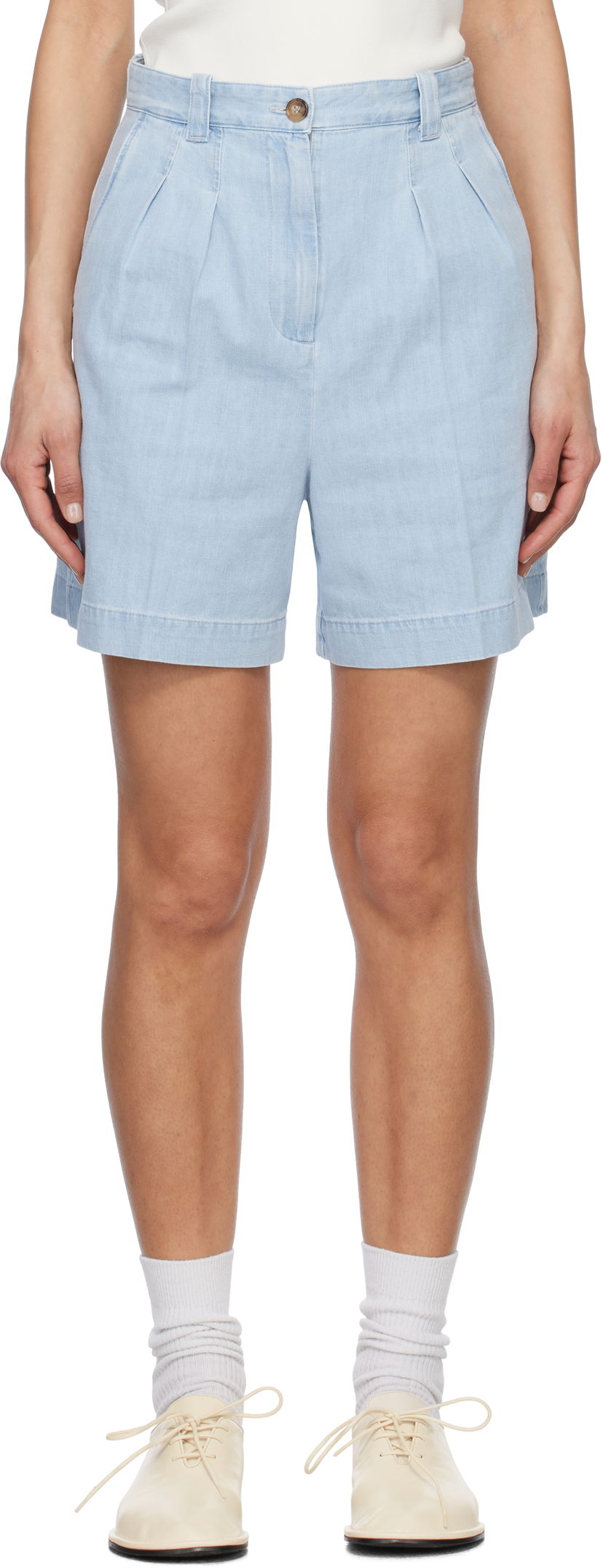 Kratke hlače A.P.C. A.P.C. Nola Denim Shorts Plava | COGXX-F10201
