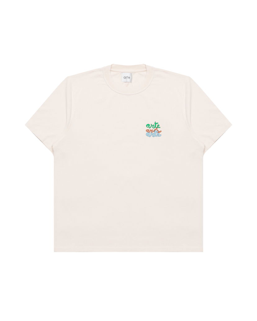 Majica kratkih rukava Arte Antwerp Arte Antwerp Multi Logo T-Shirt Bež | SS25-102T