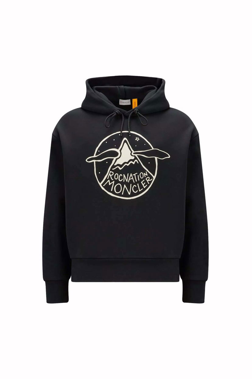 Dukserice Moncler Roc Nation by Jay-Z x Logo Motif Hoodie Crna | I209W8G00006809KX999