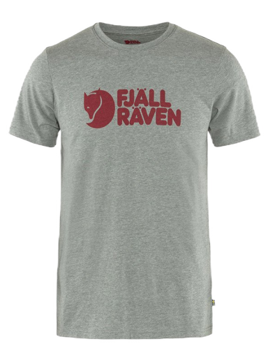 Majica kratkih rukava FJÄLLRÄVEN Logo Siva | F87310-051