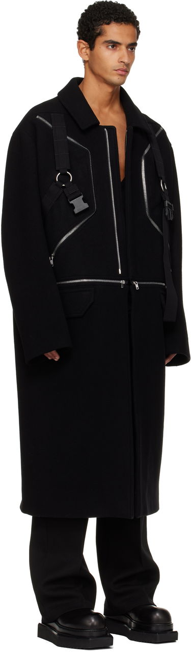 Kaputi Rick Owens Concordians Blixa Jumbo Mac Coat Crna | RR02E1903 WSFER1, 1