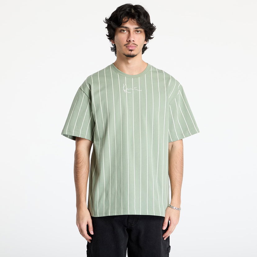Majica kratkih rukava Karl Kani Karl Kani Small Signature Pinstripe Tee Zelena | 60300340