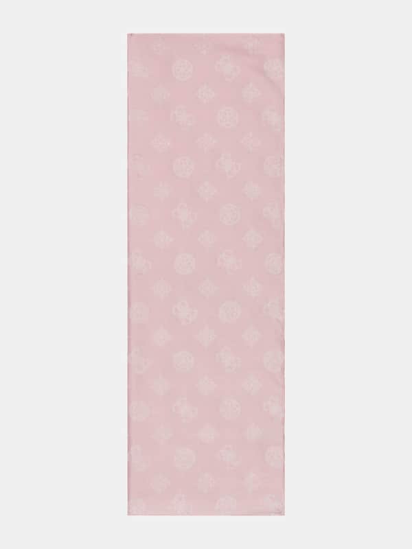 Šal GUESS Jorah 4G Peony Logo Scarf Ružičasta | AW5151COT03