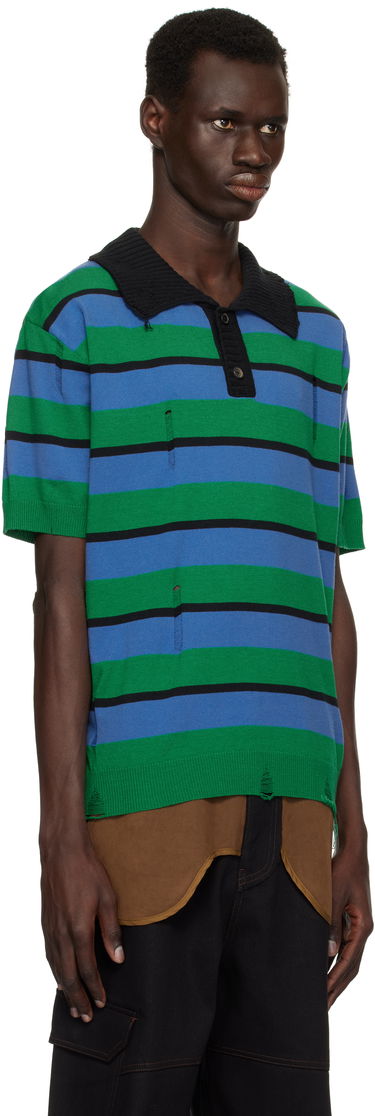 Polo majica Andersson Bell Andersson Bell Damaged Stripe Knit Polo Višebojno | atb1242m, 1