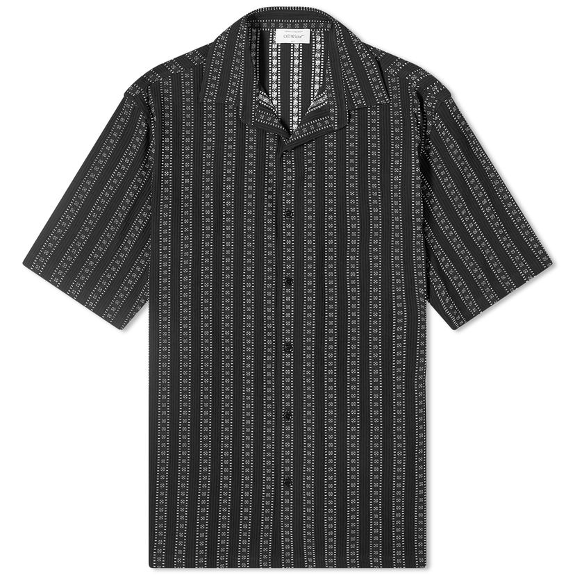 Košulja Off-White Arrow Stripe Vacation Shirt Plava | OMGG013S24FAB0018200