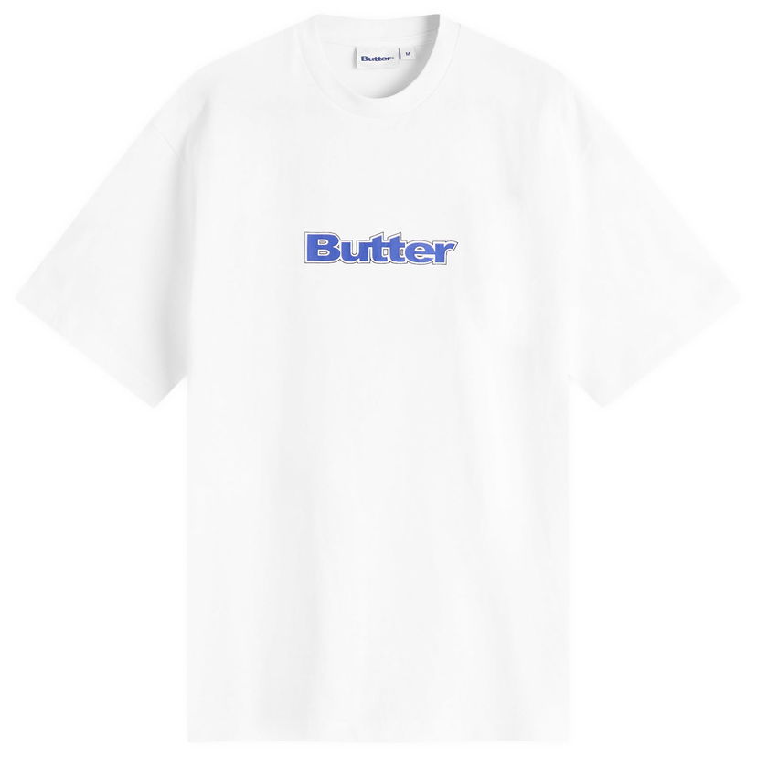 Majica kratkih rukava Butter Goods Outline Logo T-Shirt, Size Large Bijela | BG253100-WHT