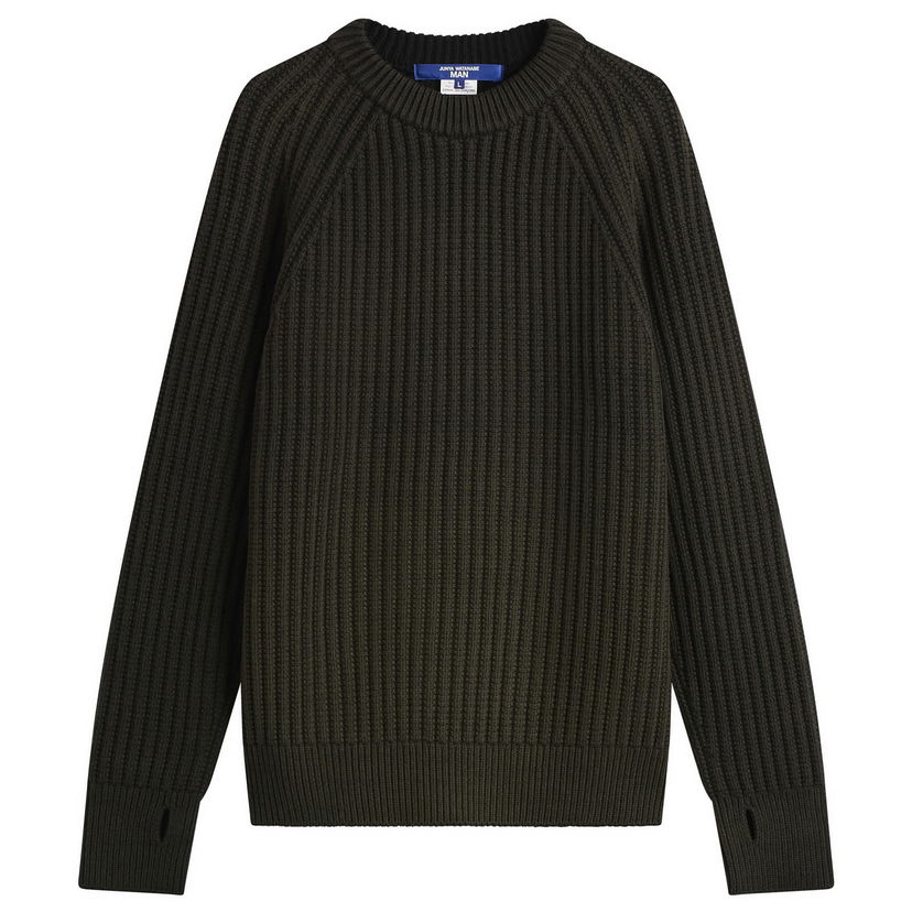 Džemper Junya Watanabe Junya Watanabe MAN Double Sided Ribbed Knit Large Zelena | WP-N002-051-1