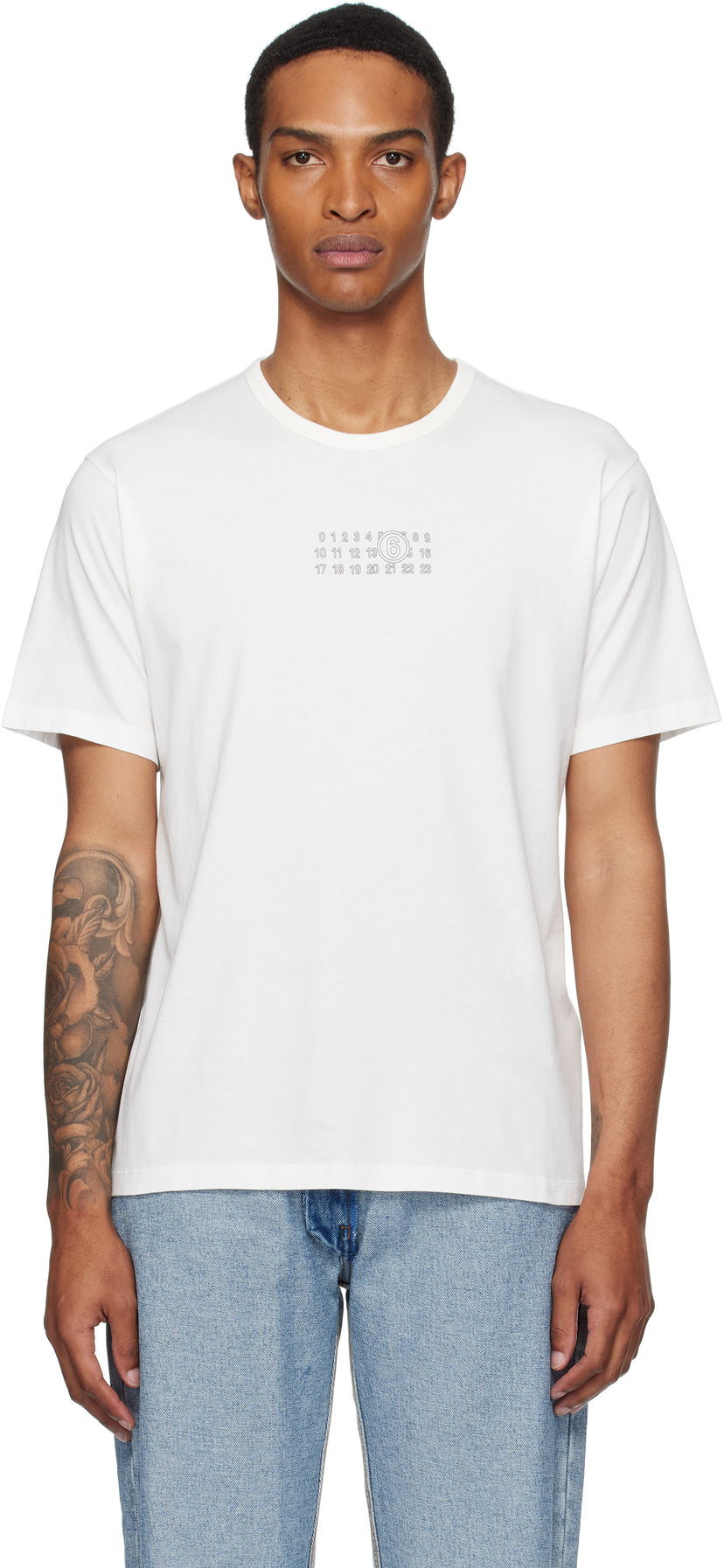 Majica kratkih rukava Maison Margiela MM6 Maison Margiela Logo T-Shirt Bijela | SH0GC0057 S24312