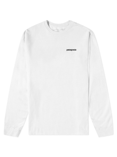 Majica kratkih rukava Patagonia P-6 Logo Responsibili-Tee Bijela | 38518-WHI