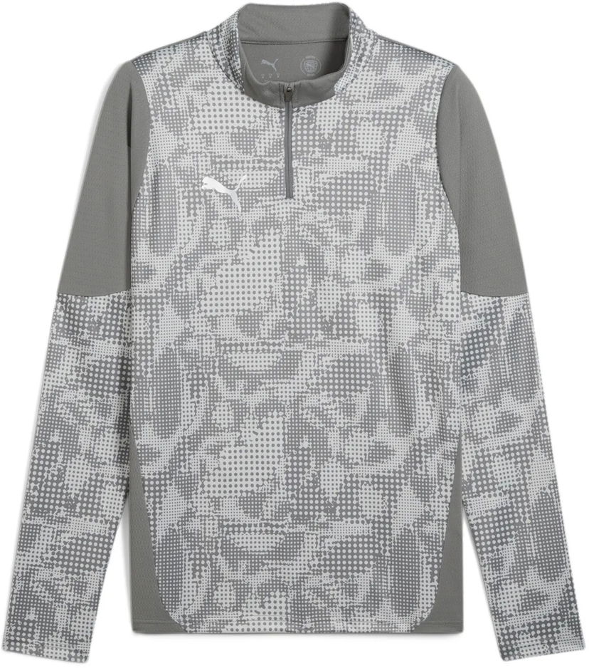 Majica kratkih rukava Puma Puma teamCUP Training 1/4 Zip Top Siva | 659164-13
