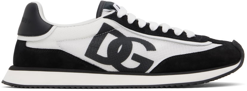 Tenisice i cipele Dolce & Gabbana Mixed-Material 'DG' Cushion Bijela | CS2288 A5355