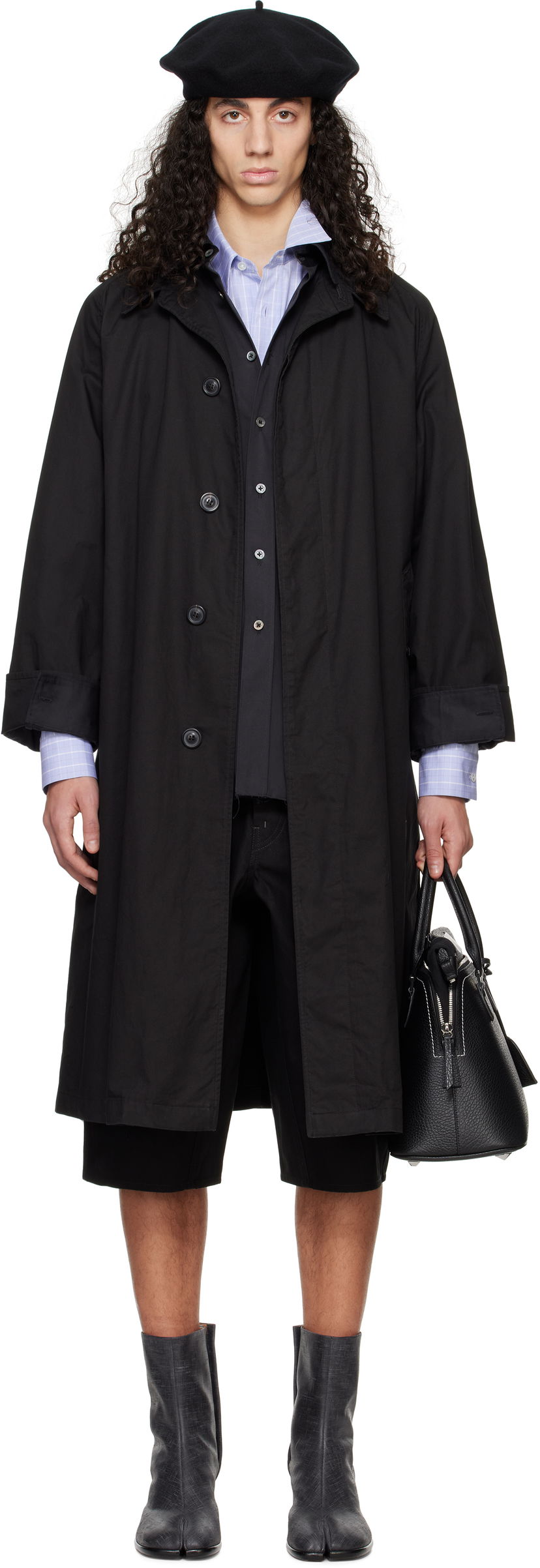 Trenčkot Maison Margiela Maison Margiela Layered Trench Coat Crna | S50AH0137 M35354