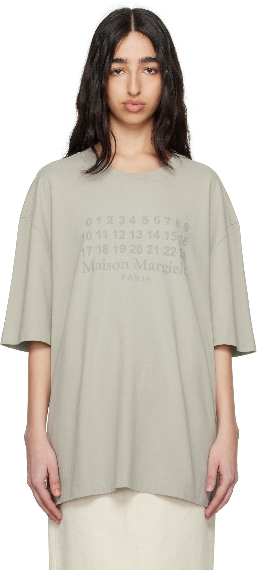 Majica kratkih rukava Maison Margiela Maison Margiela Numeric Logo T-Shirt Zelena | S50GC0716 S24567