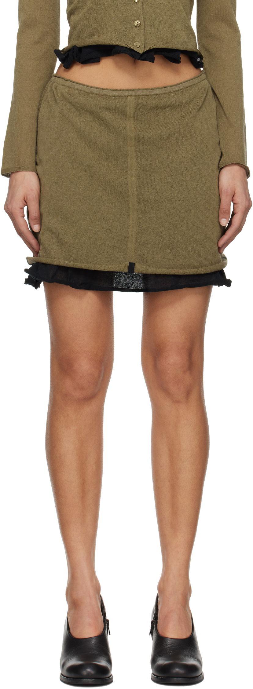 Suknja Eckhaus Latta Eckhaus Latta Veil Miniskirt Zelena | 8030-EL-PS25-B -