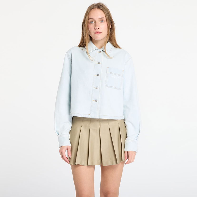 Košulja Off-White Diag L/S Denim Pajama Shirt Plava | OWYD013F25DEN0024301