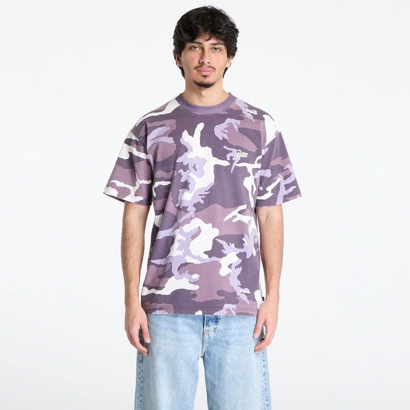 Majica kratkih rukava Patta Patta Basic Woodland Camo T-Shirt Ljubičasta | POC-BS25-1000-294-0003-184