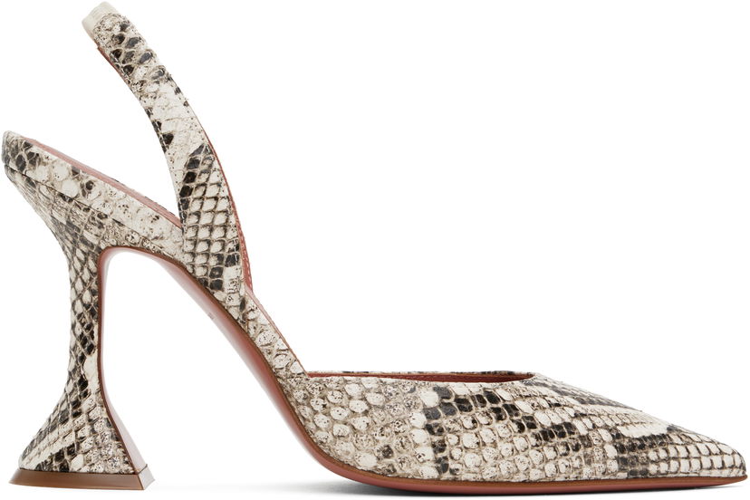Tenisice i cipele Amina Muaddi Amina Muaddi Holli Slingback Heels Bež | HOLLI SLING SNAKE