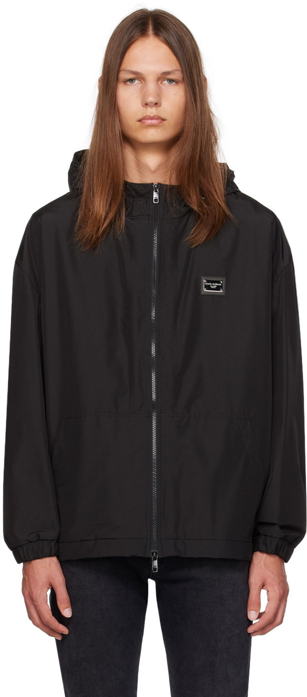 Dukserice Dolce & Gabbana Black Hooded Jacket Crna | G9ABQTHUMEX