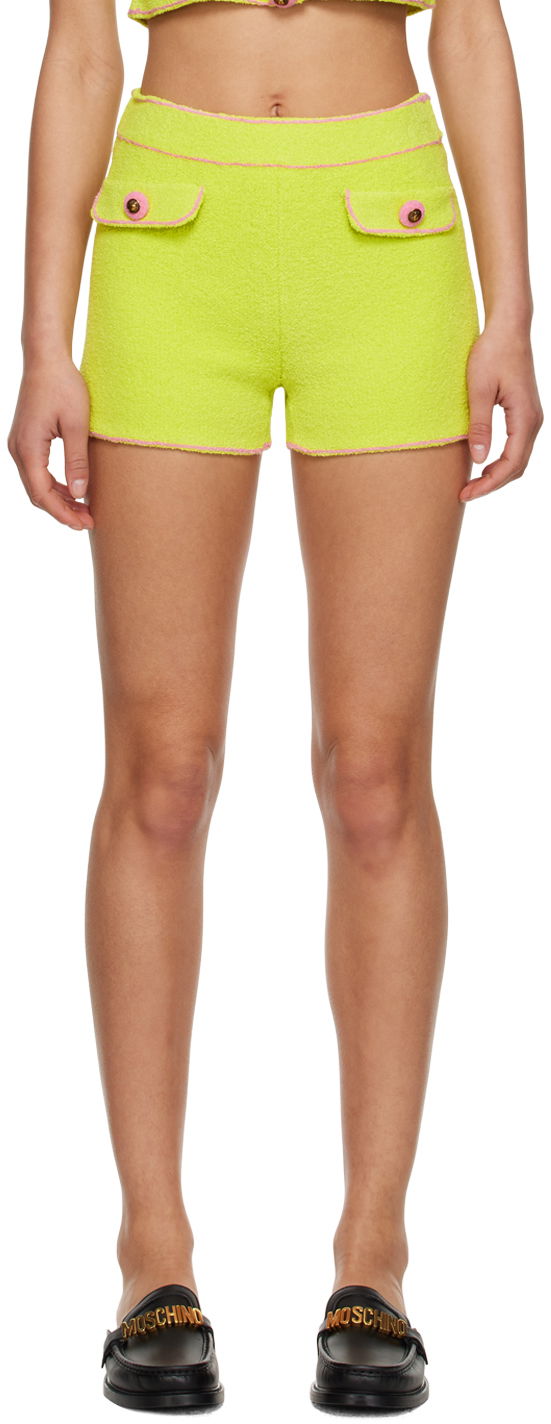 Kratke hlače Moschino Flap Pocket Terry Shorts Zelena | 0380 0402