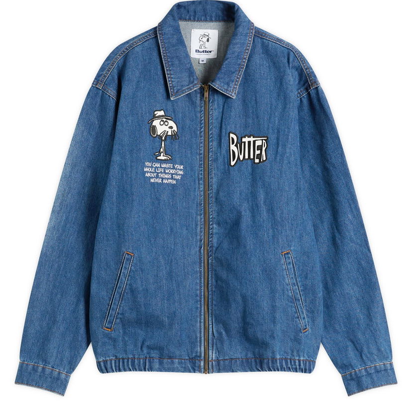 Jakna Butter Goods Peanuts Spike Denim Jacket Plava | BGBP240901-DIN