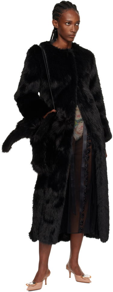 Torba za rame Simone Rocha Simone Rocha Faux Fur Hare Crossbody Bag Crna | BAG197B 0815, 3