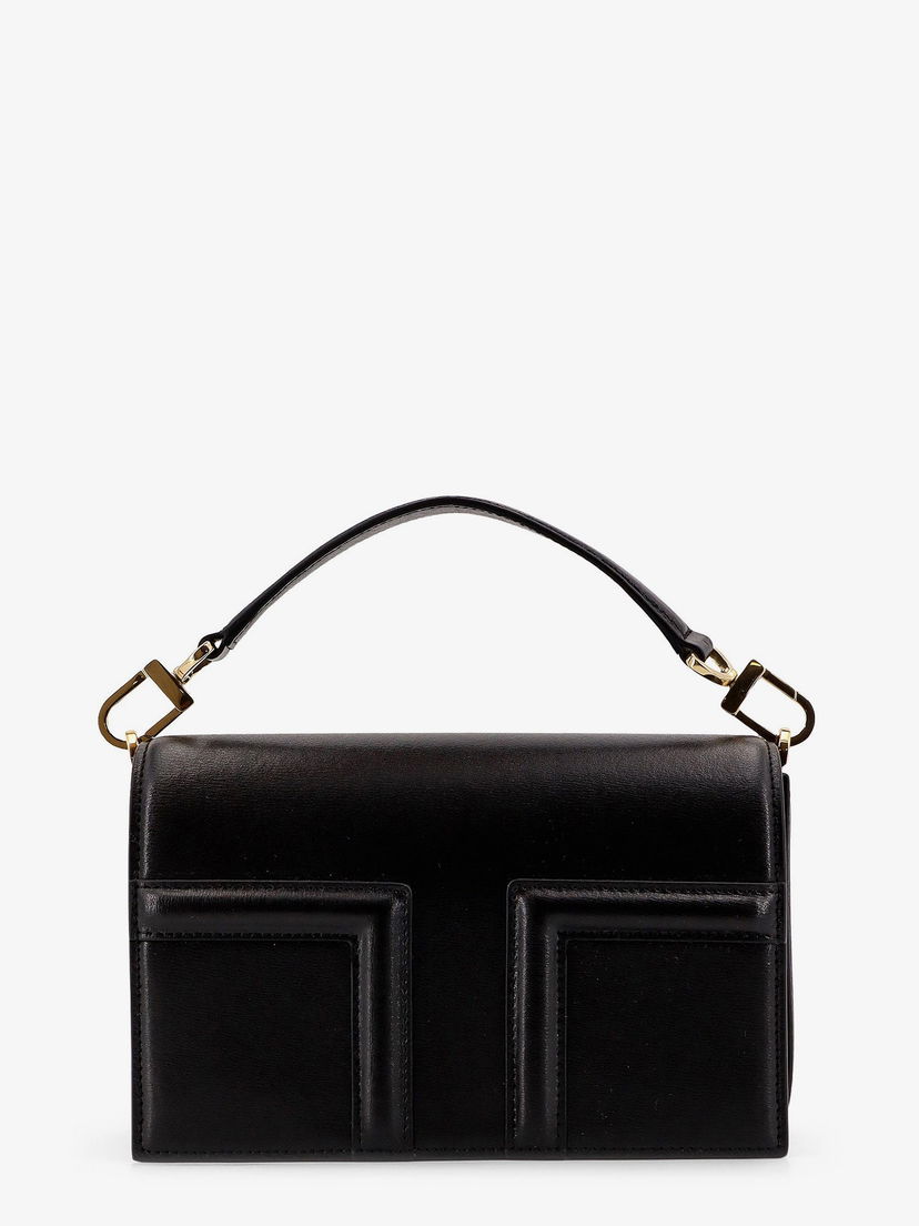 Ručna torbica TOTEME Toteme T-Flap Shoulder Bag Crna | 244WAL0049LE0025001