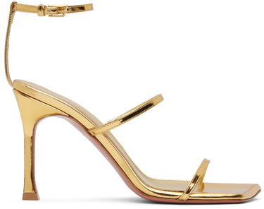 Dodaci Amina Muaddi Amina Muaddi Maya Heeled Sandals Metalik | MAYA SANDAL MIRROR, 0