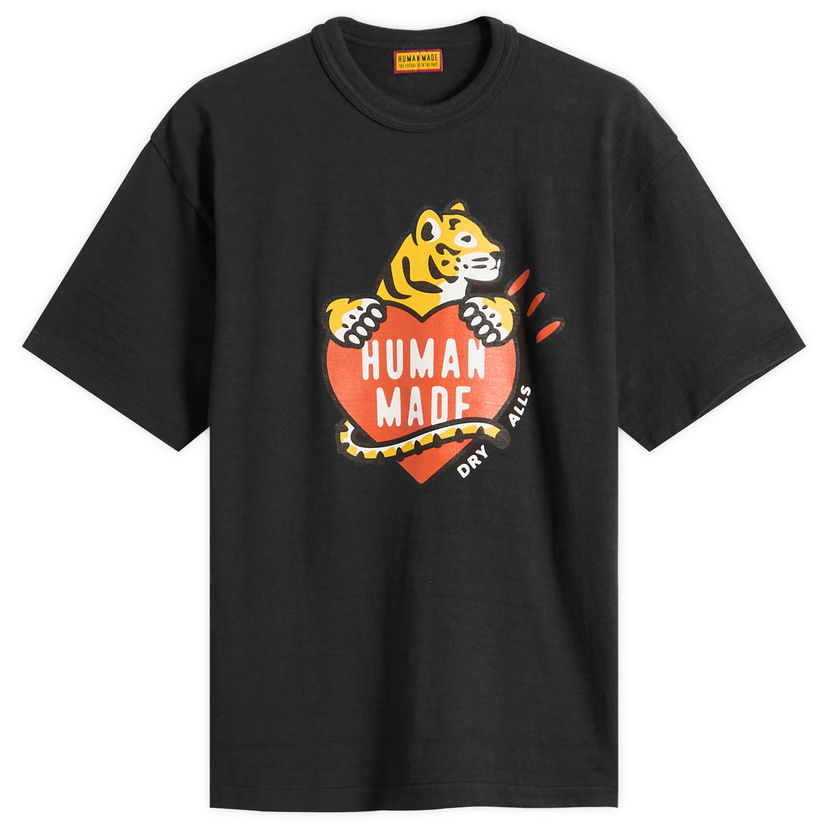 Majica kratkih rukava Human Made Tiger Heart Graphic T-Shirt, Size Large Crna | HM30TE007-BLK