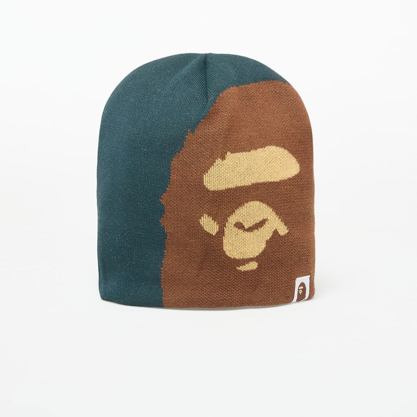 Kapica BAPE A BATHING APE Ape Head Knit Beanie Smeđa | 001HTL301005MGRN